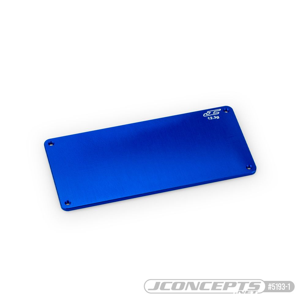 JConcepts - RC10B7 aluminum electronics plate (12.3g) - blue