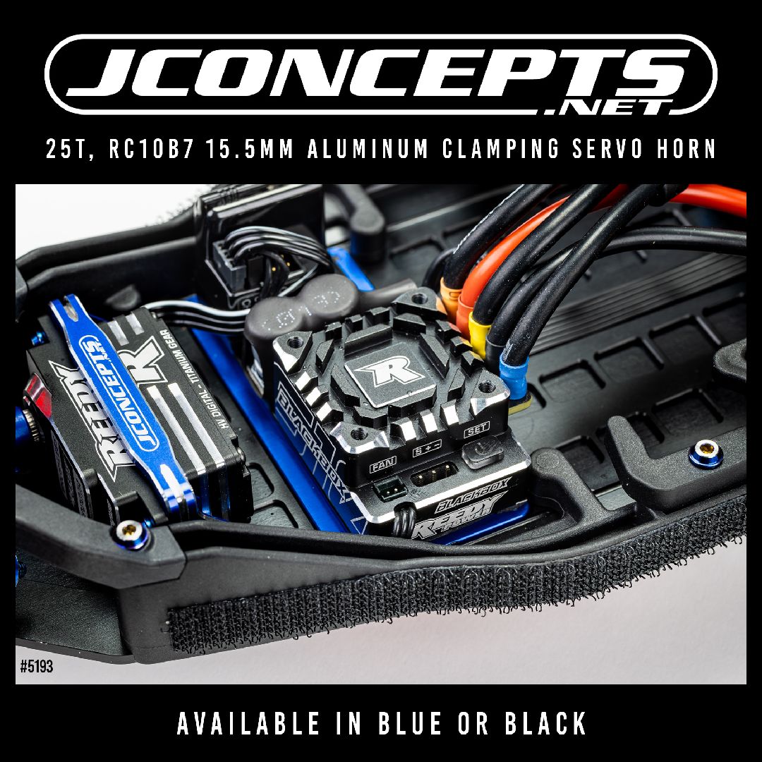 JConcepts - RC10B7 aluminum electronics plate (12.3g) - blue