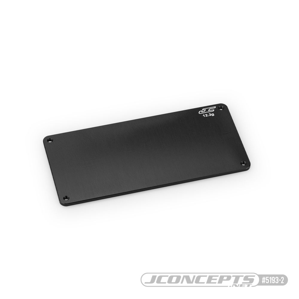 JConcepts - RC10B7 aluminum electronics plate (12.3g) - black