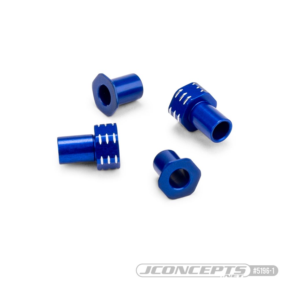 JConcepts - RC10B7 aluminum caster hat bushings - blue