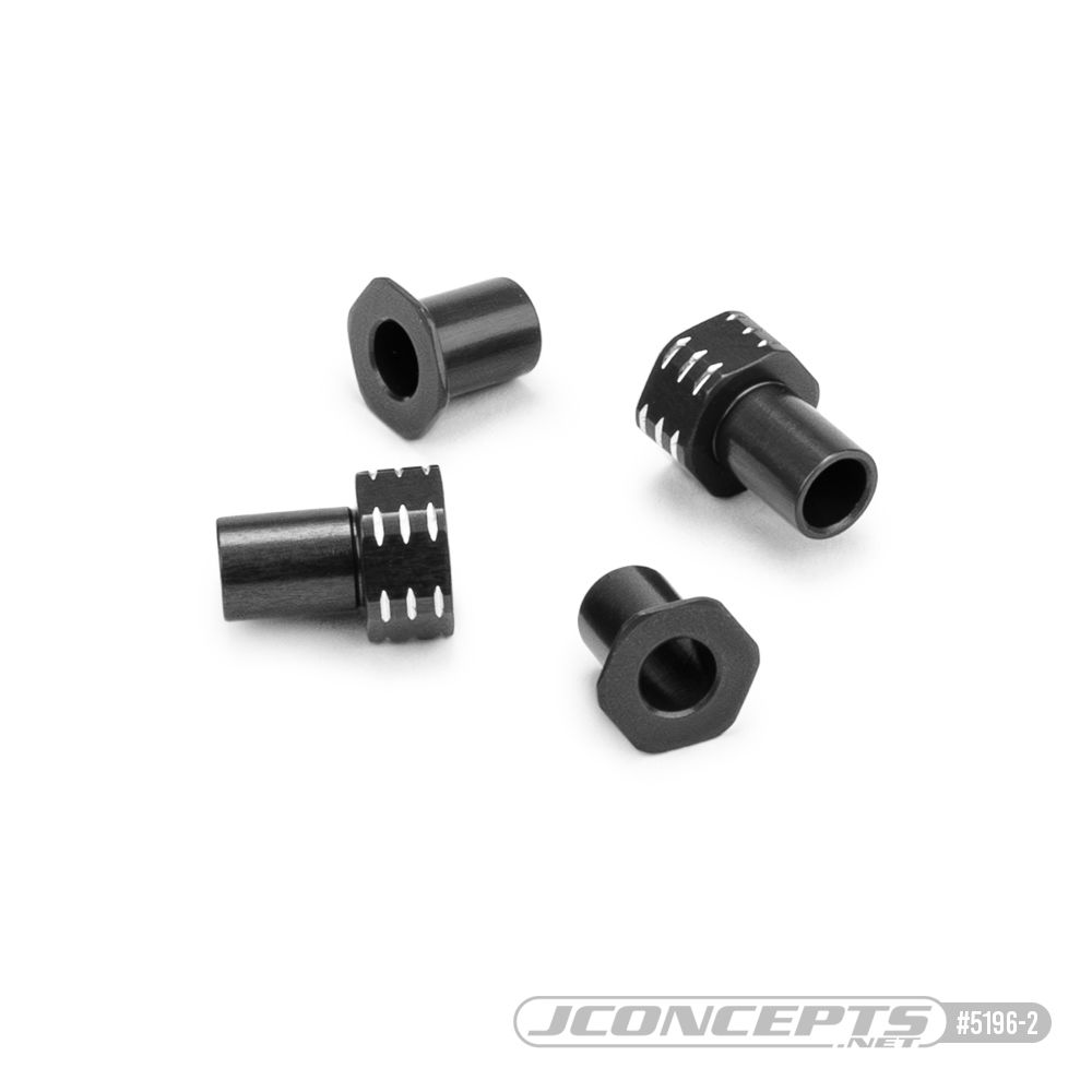 JConcepts - RC10B7 aluminum caster hat bushings - black