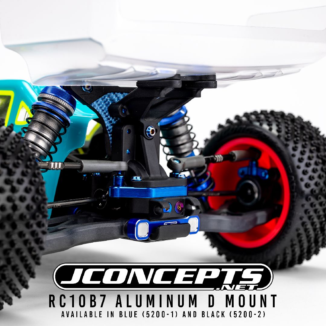 JConcepts - RC10B7 aluminum D mount - blue