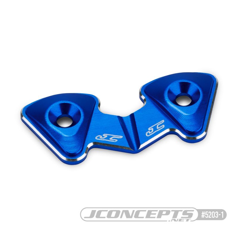 JConcepts - RC10B7 aluminum 1-piece rear wing button - blue