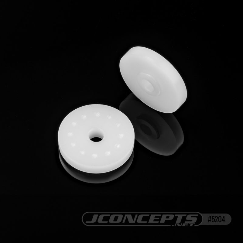 JConcepts 13mm shock pistons, 2.3mm machined with dimples, 2pc