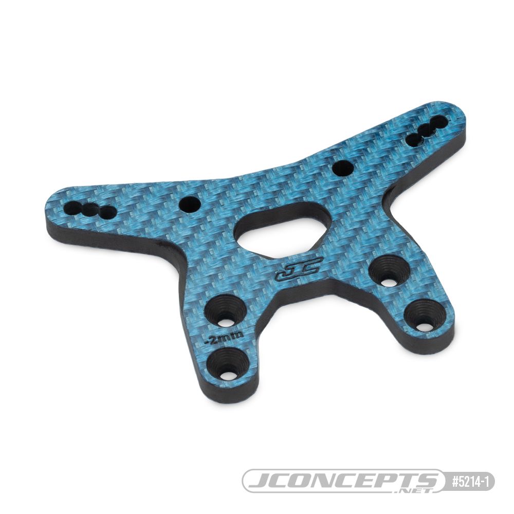 JConcepts – RC10B7 -2mm carbon fiber front shock tower - blue