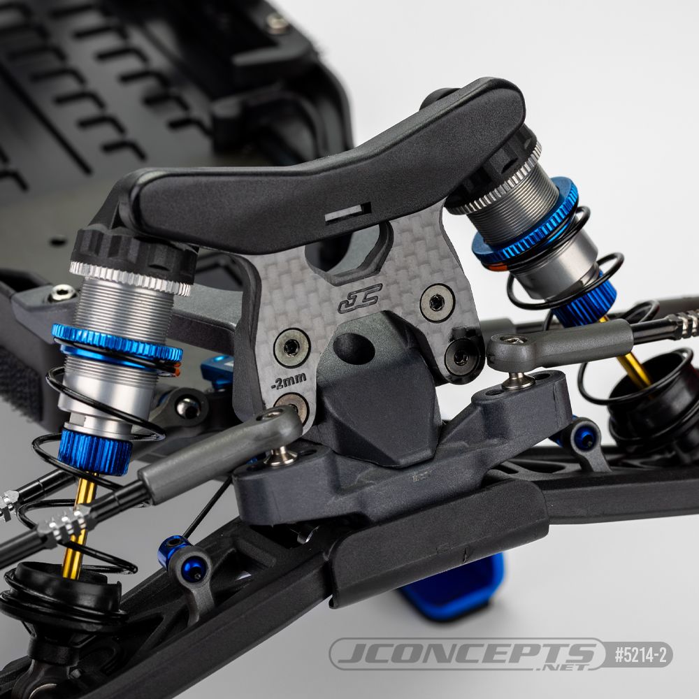 JConcepts – RC10B7 -2mm carbon fiber front shock tower - blue