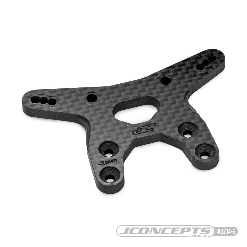 JConcepts – RC10B7 -2mm carbon fiber front shock tower - black