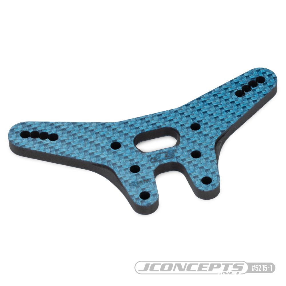 JConcepts – RC10B7 -2mm carbon fiber rear shock tower - blue