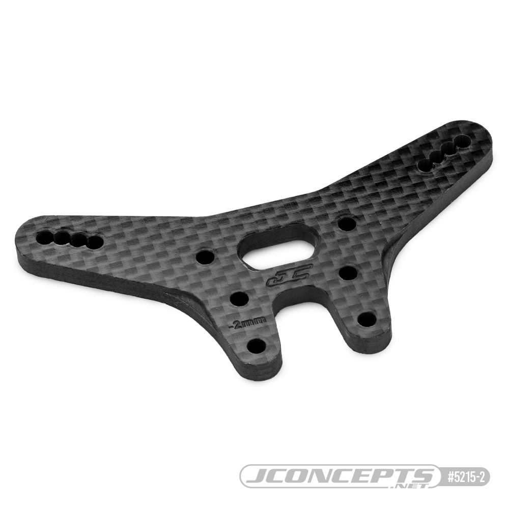 JConcepts – RC10B7 -2mm carbon fiber rear shock tower - black