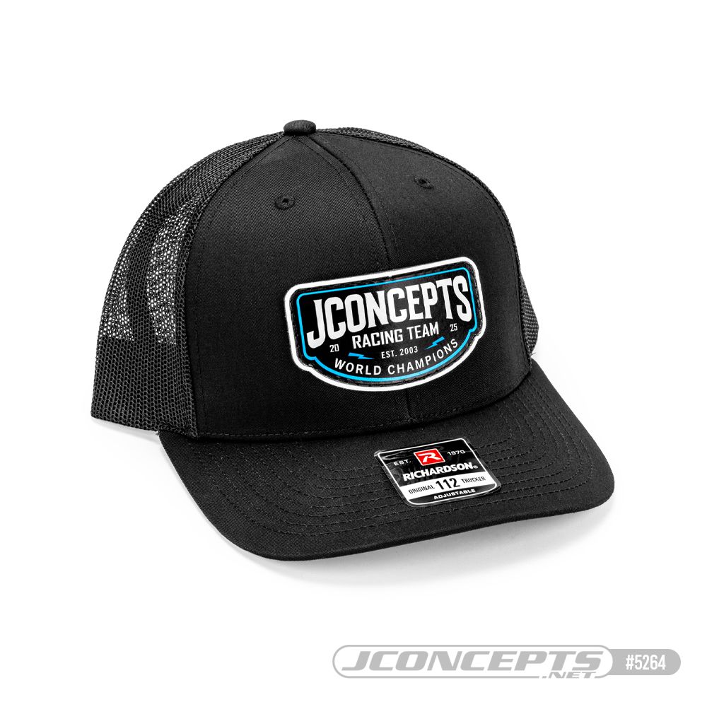 JConcepts - 2025 hat - round bill, mesh, snap-back - Black