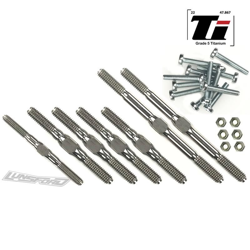 Lunsford 3/4mm Titanium Turnbuckle Kit for ALL Traxxas Slash 2wd