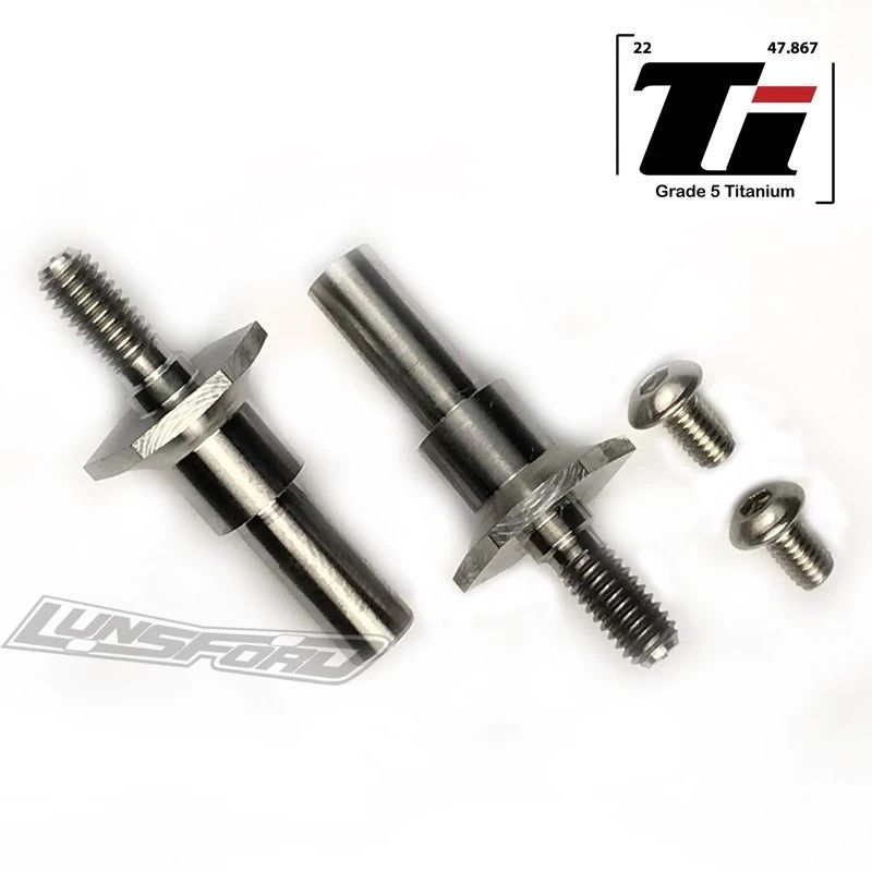 Lunsford Titanium Axles for RC10T6.1 / RC10SC6.1