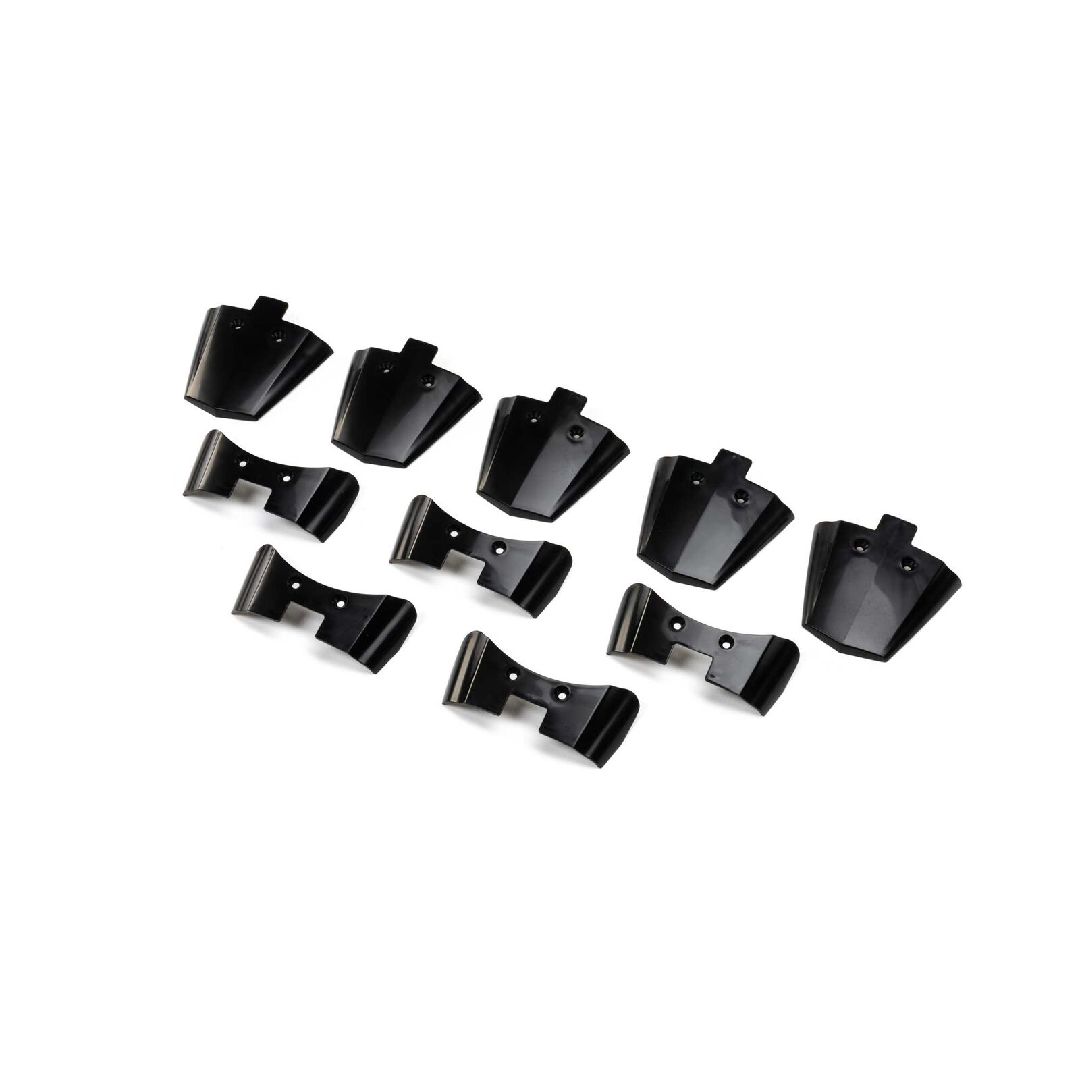 Losi Rear Fender Pack, Black: Promoto-MX/SM Losi Rear Fender Pack, Black: Promoto-MX/SM