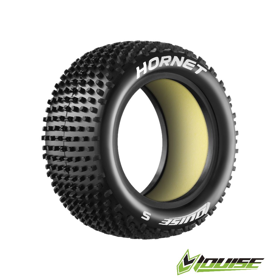 Louise R/C E-Hornet Buggy (Soft Compound) Tire (Front, 4WD) (2)