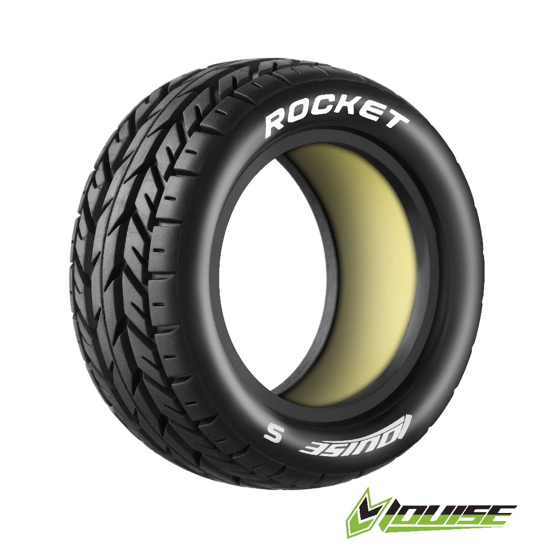 Louise R/C E-Rocket Buggy (Soft Compound) Tire (Front, 4WD) (2)