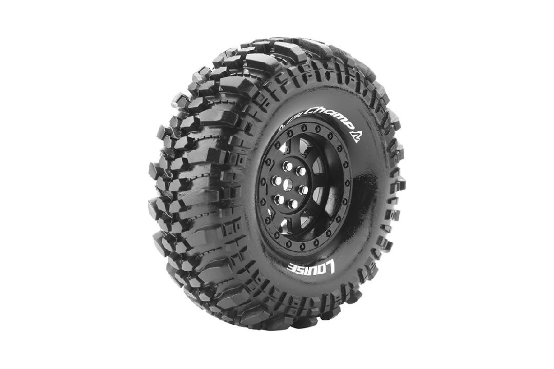 Louise R/C CR-Champ 1.9"-12mm Hex on Black Wheels 4.7" OD (2) - Click Image to Close