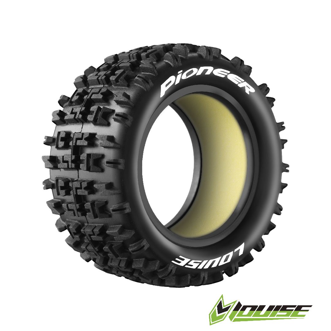 Louise R/C E-Pioneer Buggy (Soft Compound) Tire (Rear) (2)