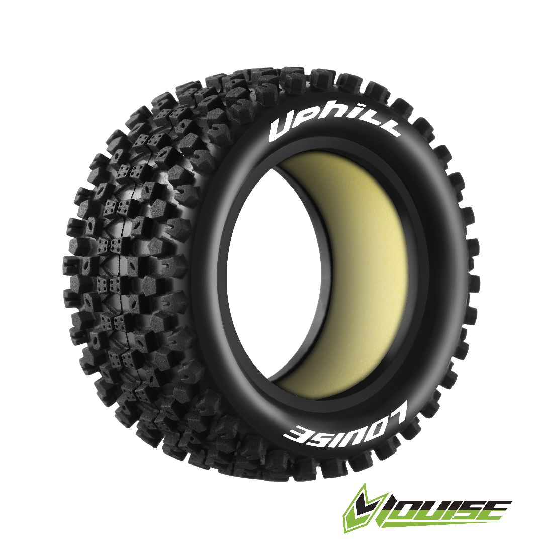 Louise R/C E-Uphill Buggy (Soft Compound) Tire (Rear) (2)