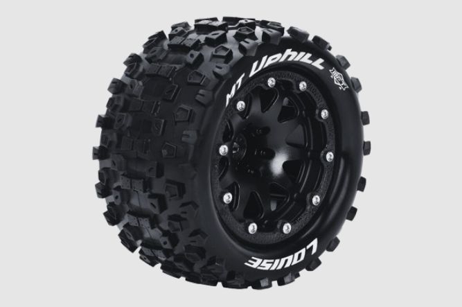 Louise R/C MT-Uphill on Black Wheels (2) for Traxxas Maxx - Click Image to Close