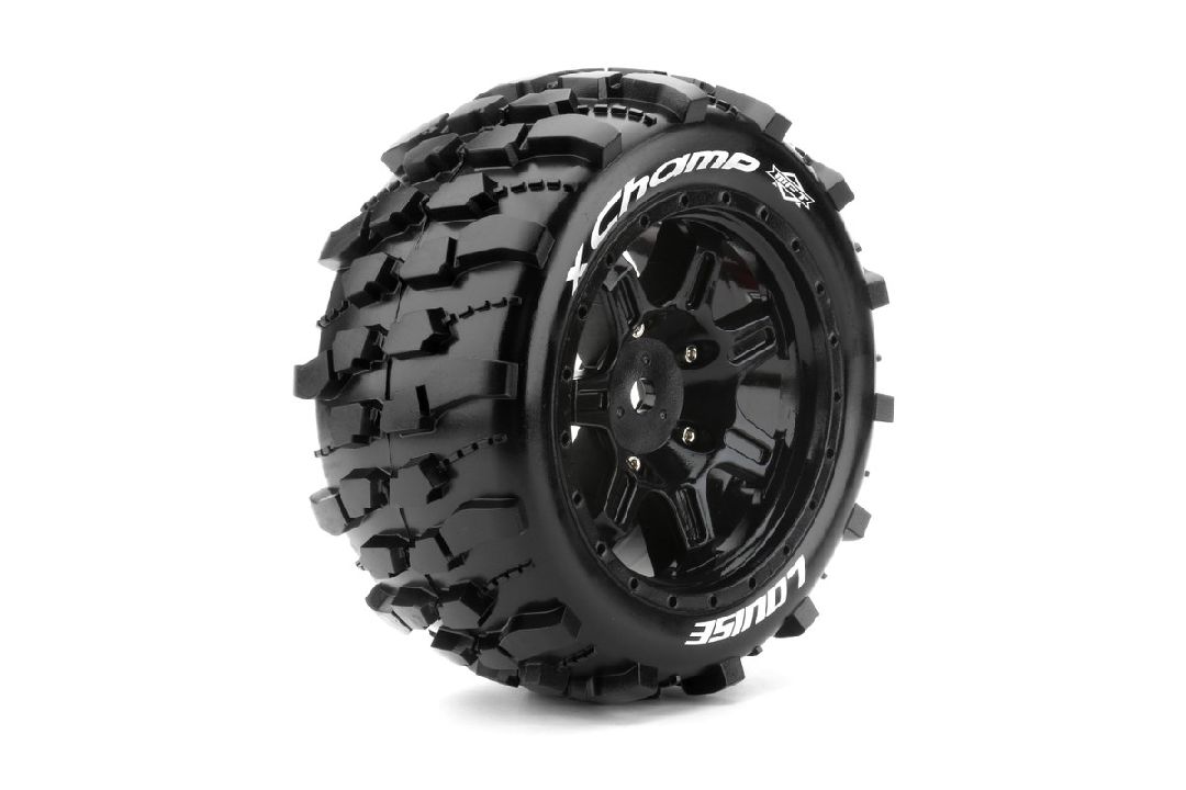 Louise R/C X-Champ 4.3"on Black Wheels (For X-Maxx)(2) - Click Image to Close
