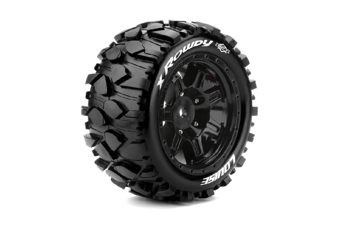 Louise R/C X-Rowdy 4.3" on Black Wheels (For X-Maxx)(2) - Click Image to Close