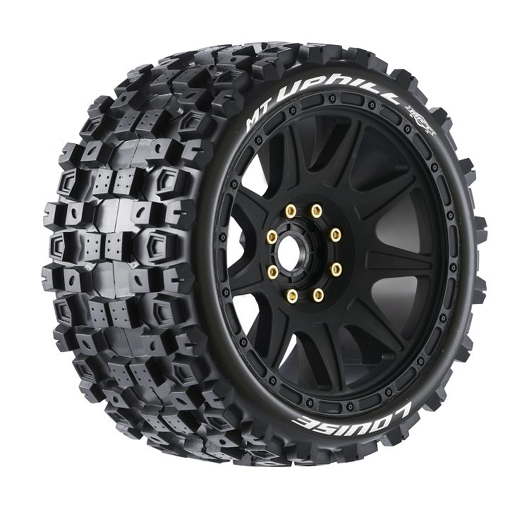 Louise R/C MT-Uphill Speed 4.3" on Rem Hex Black Wheels (2) - Click Image to Close