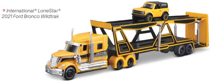 Maisto 1/64 DES Transporter w/ 1 Car (3 styles) (12 Pack)