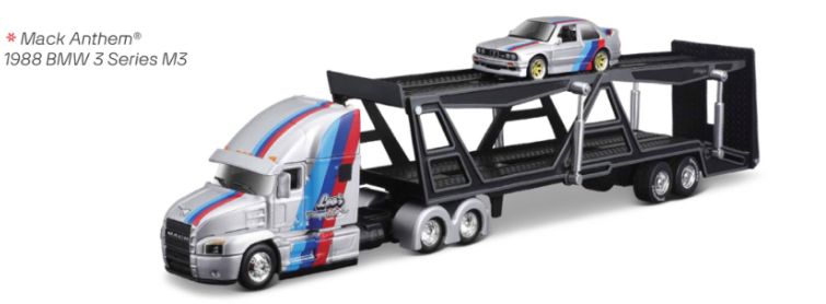 Maisto 1/64 DES Transporter w/ 1 Car (3 styles) (12 Pack)