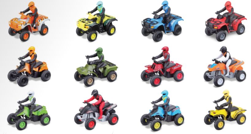 Maisto ATV's Asmt. (24 Pack)