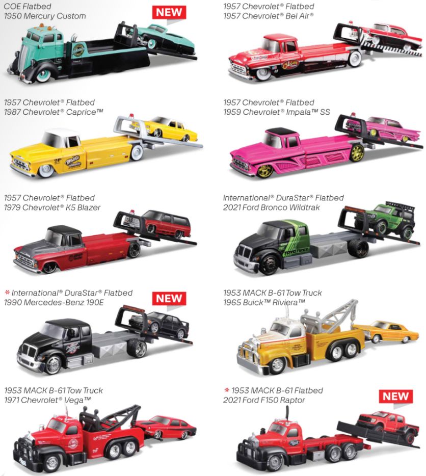 Maisto 1/64 DES Elite Transport Asmt. (6 Pack)