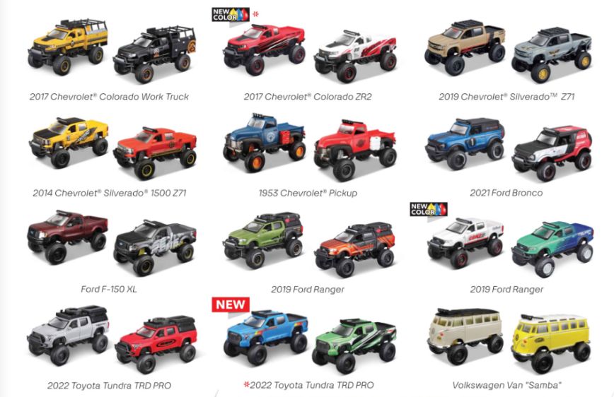 Maisto 4x4 Rebels (12 Pack)