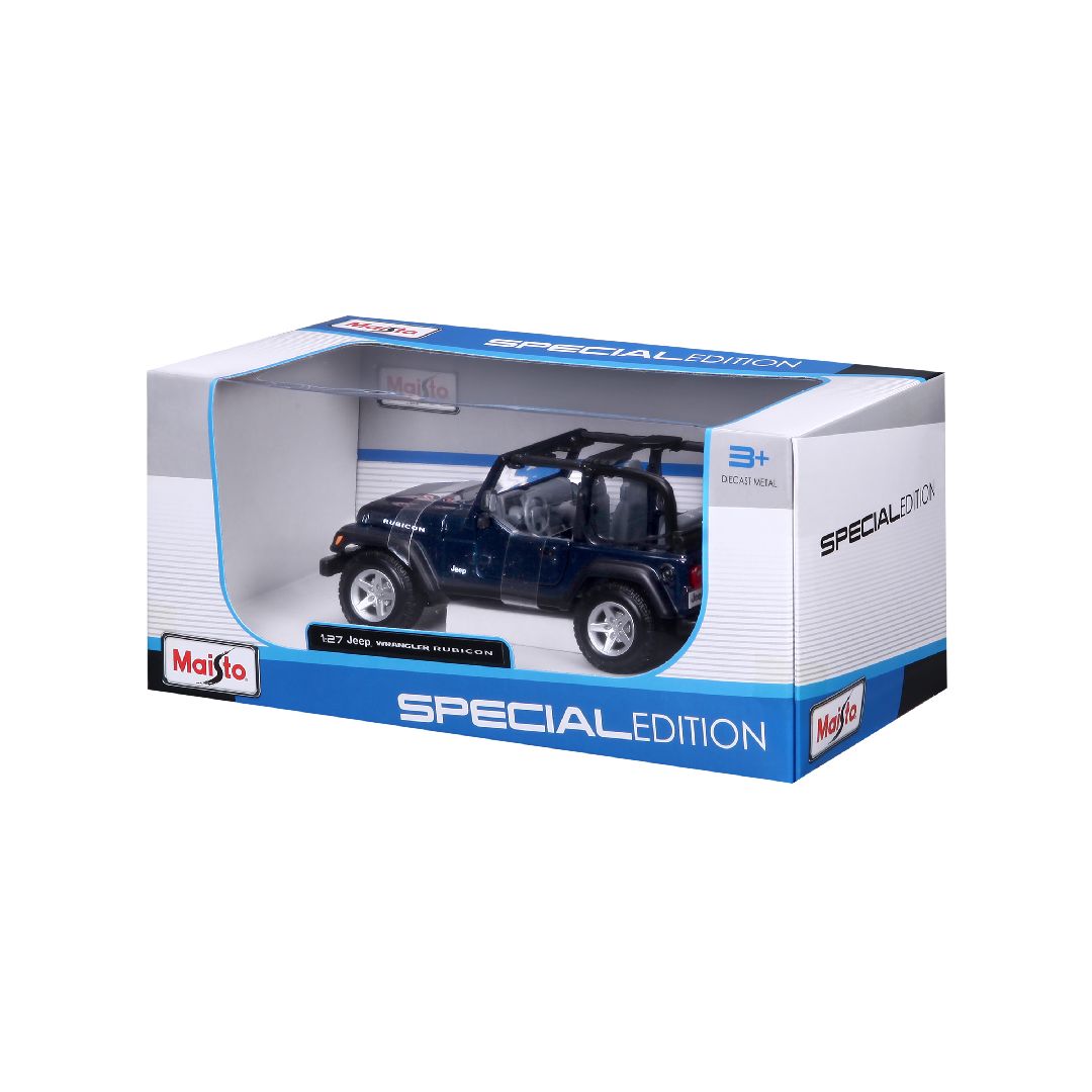 Maisto 1/27 SE Jeep Wrangler Rubicon (Metallic Blue)