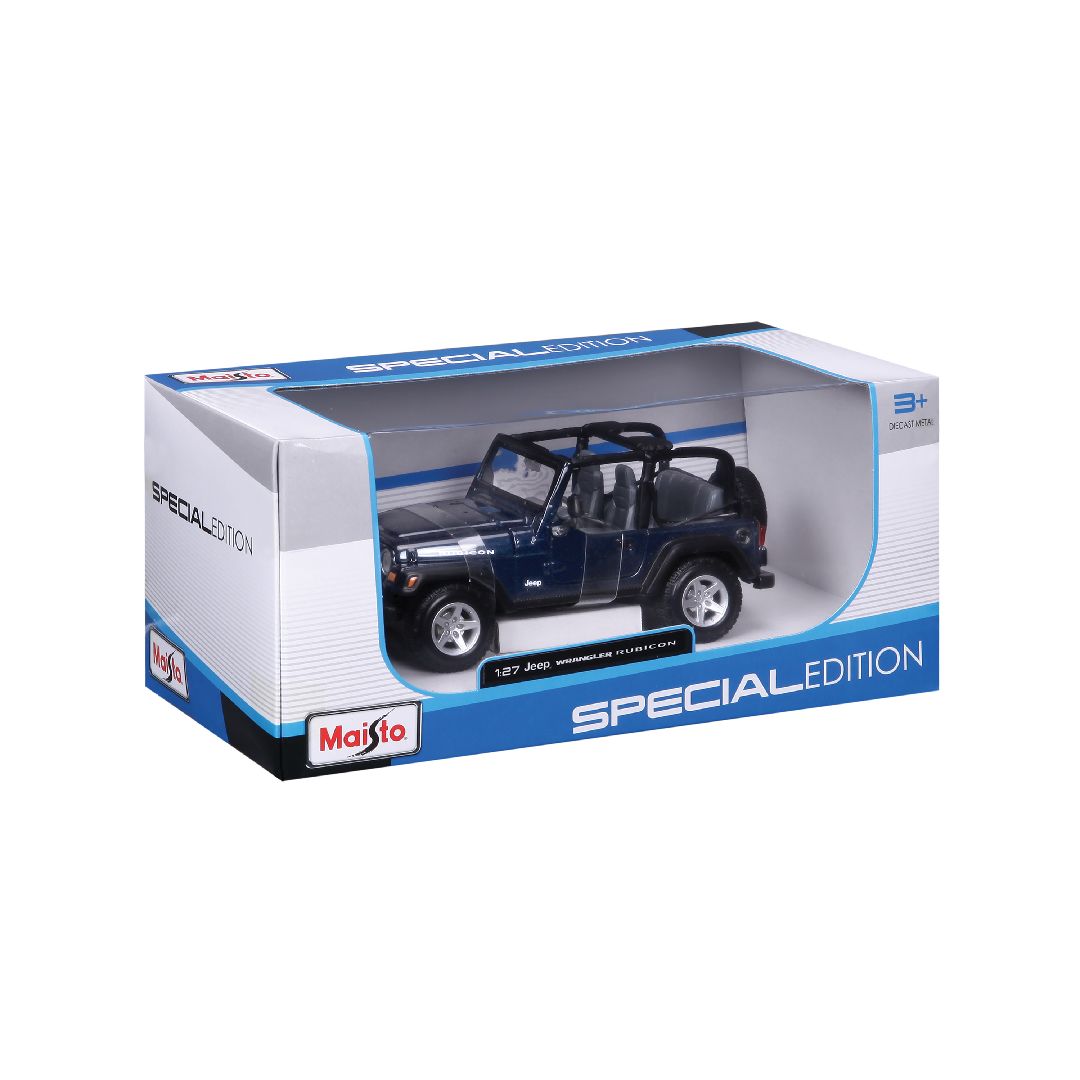 Maisto 1/27 SE Jeep Wrangler Rubicon (Metallic Blue)