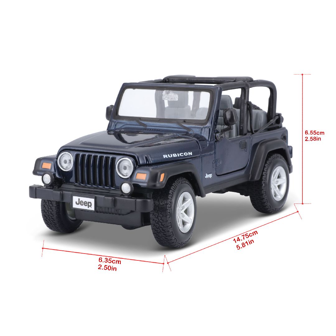 Maisto 1/27 SE Jeep Wrangler Rubicon (Metallic Blue)