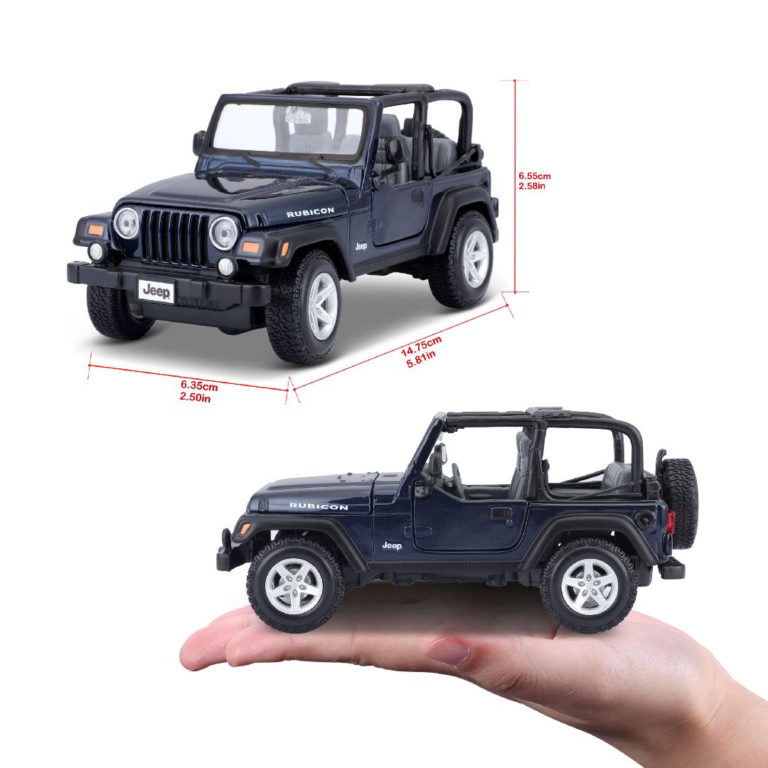 Maisto 1/27 SE Jeep Wrangler Rubicon (Metallic Blue)