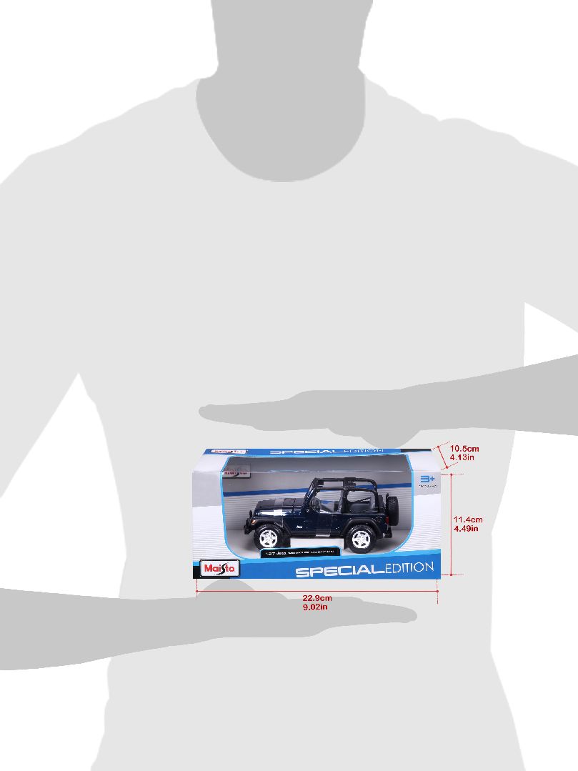 Maisto 1/27 SE Jeep Wrangler Rubicon (Metallic Blue)