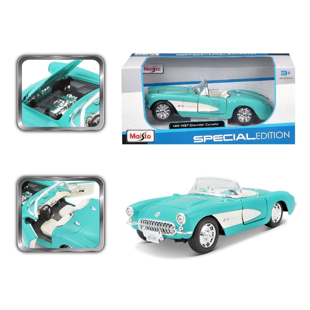 Maisto 1/24 SE 1957 Chevrolet Corvette (Turquoise)