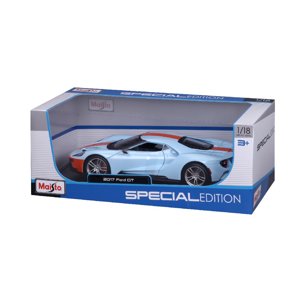 Maisto 1/18 SE 2019 Ford GT (Blue/Orange)