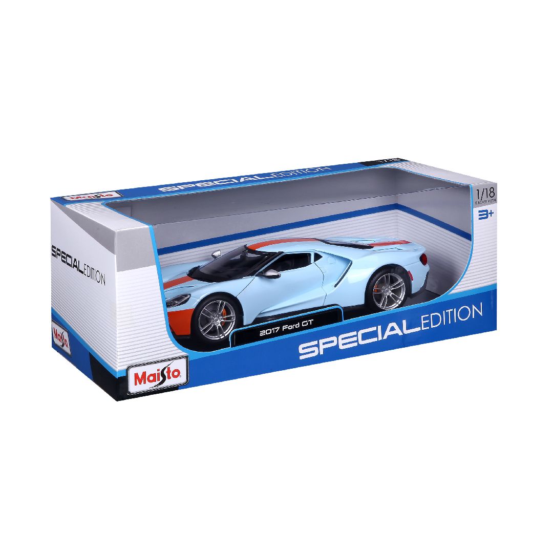 Maisto 1/18 SE 2019 Ford GT (Blue/Orange)