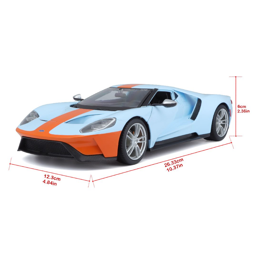 Maisto 1/18 SE 2019 Ford GT (Blue/Orange)