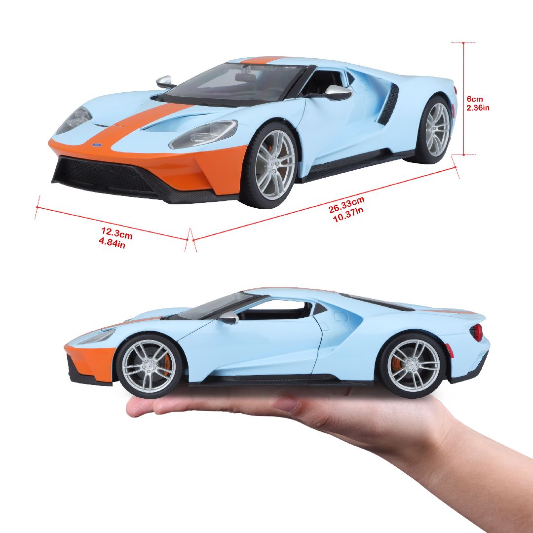 Maisto 1/18 SE 2019 Ford GT (Blue/Orange)