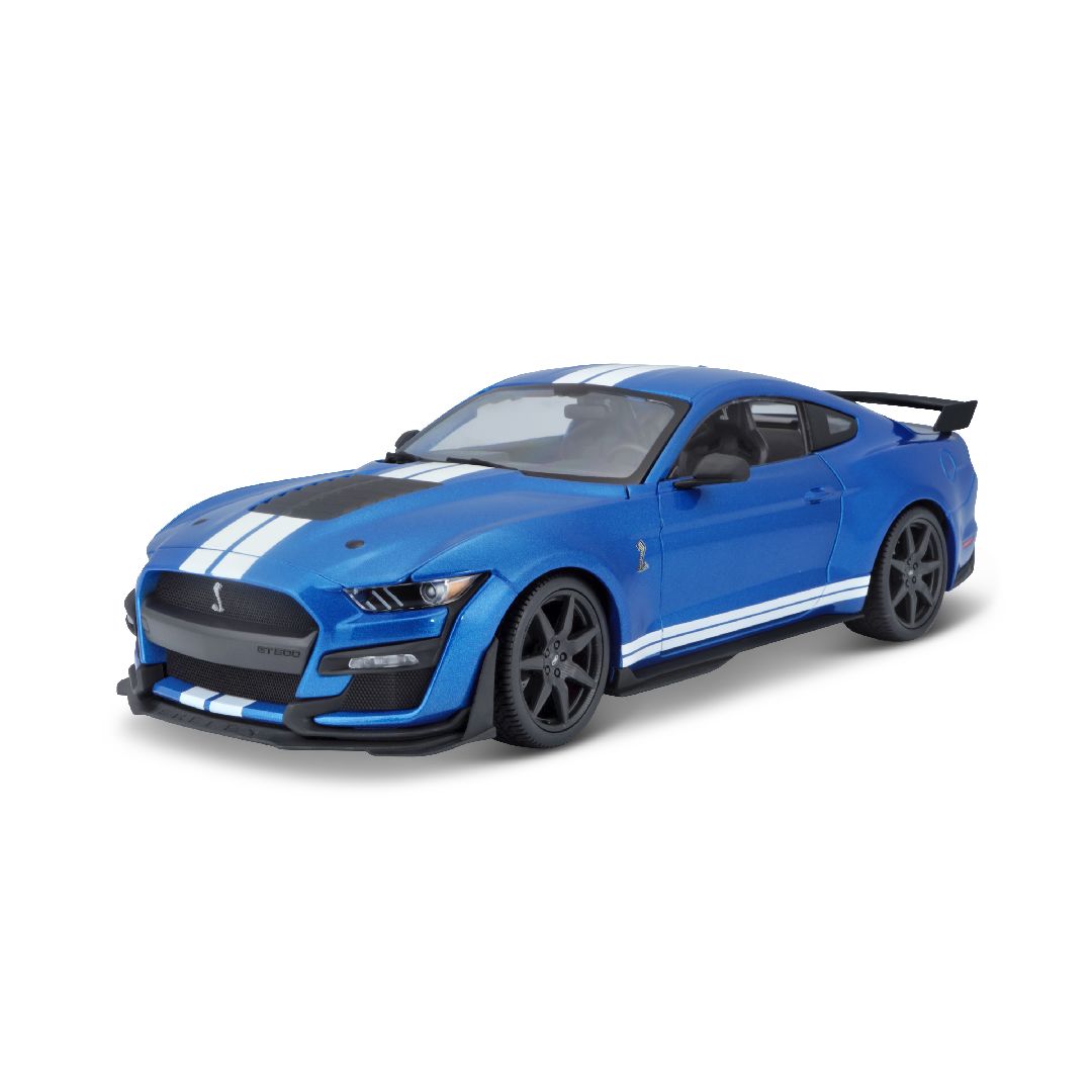 Maisto 1/18 Special Edition 2020 Mustang Shelby GT500 (CFTP) (Blue w/ White Stripe)