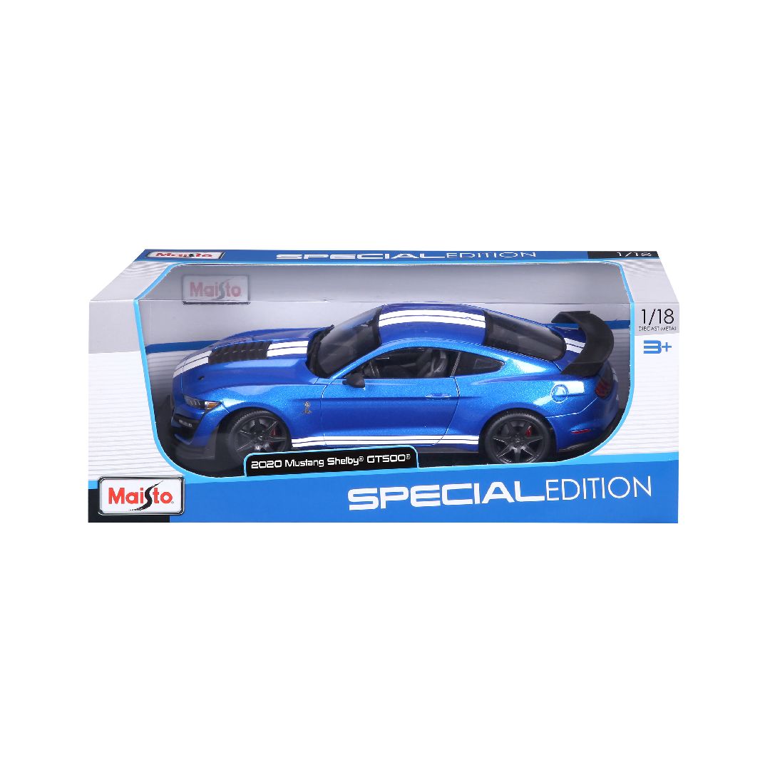 Maisto 1/18 SE 2020 Mustang Shelby GT500 (CFTP) (Blue)