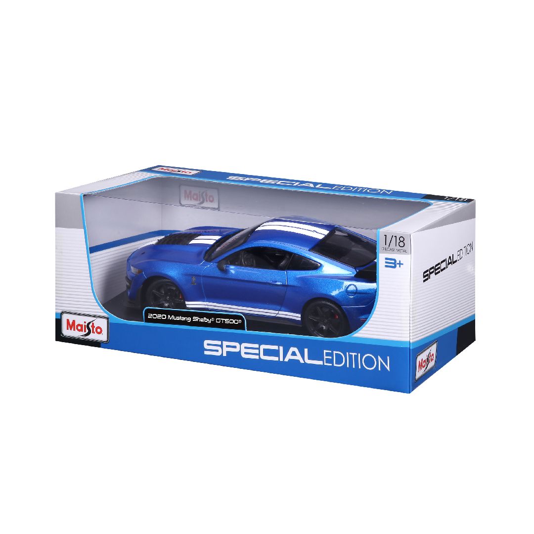 Maisto 1/18 SE 2020 Mustang Shelby GT500 (CFTP) (Blue)