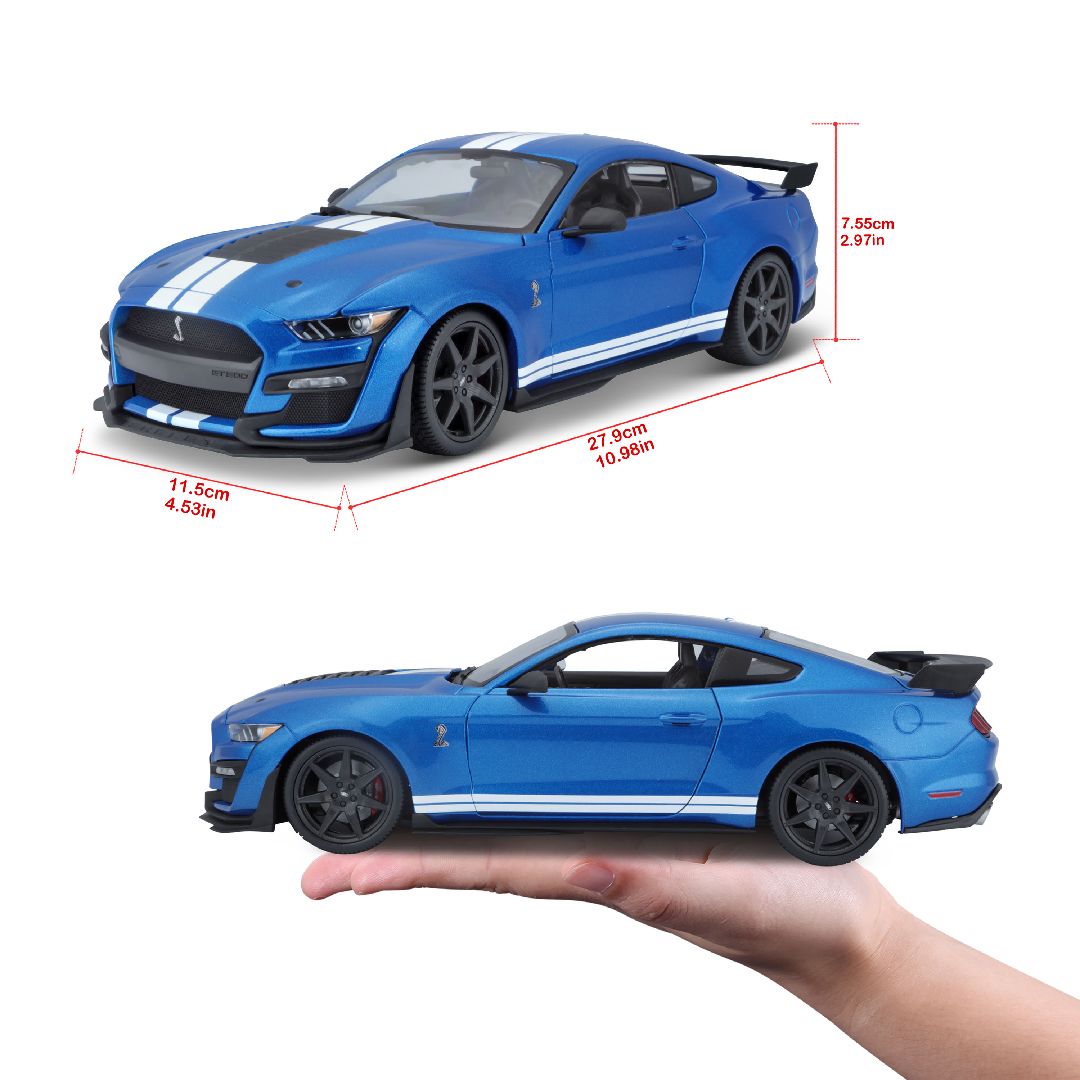 Maisto 1/18 SE 2020 Mustang Shelby GT500 (CFTP) (Blue)