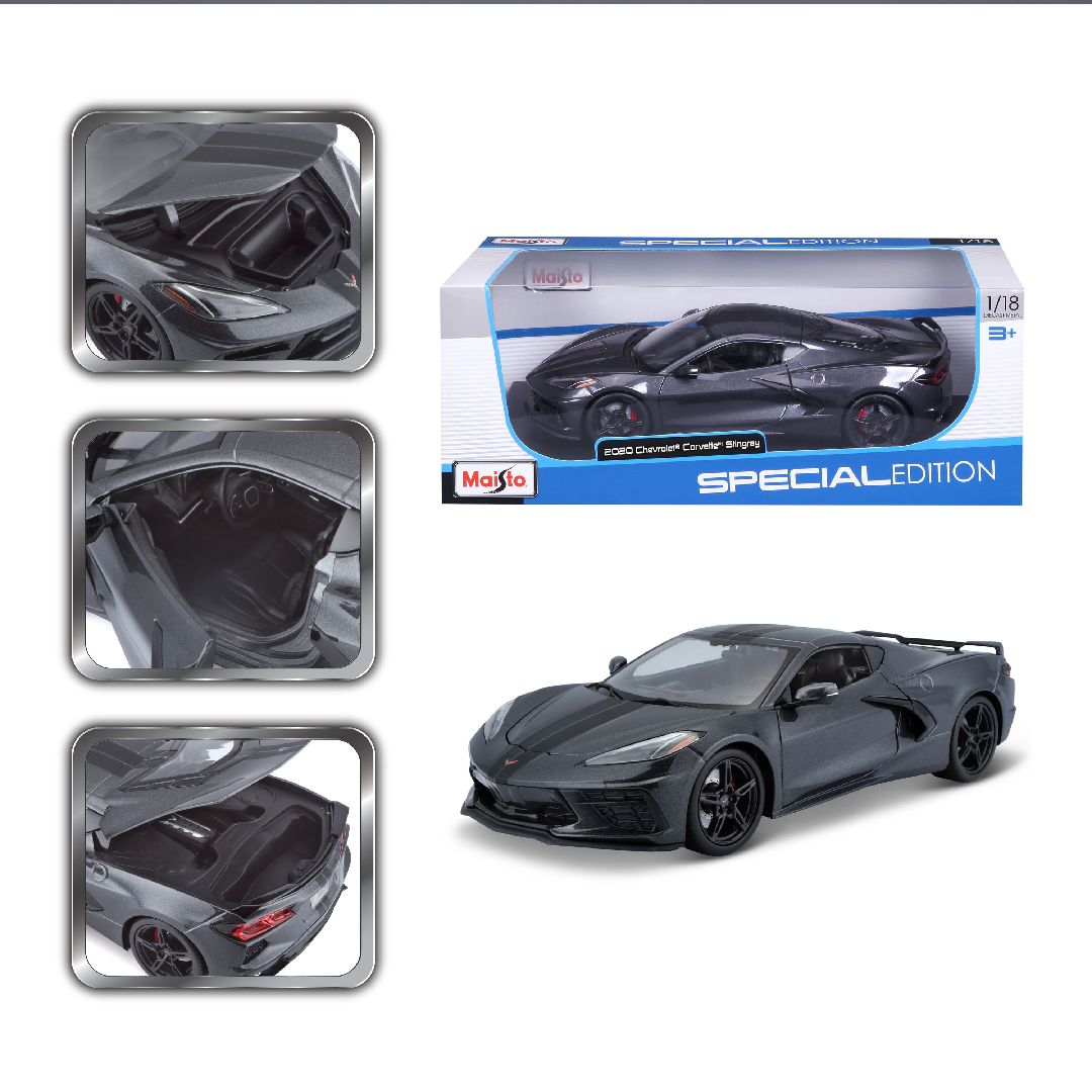 Maisto 1/18 SE 2020 Chevrolet Corvette Stingray Z51 (Grey)