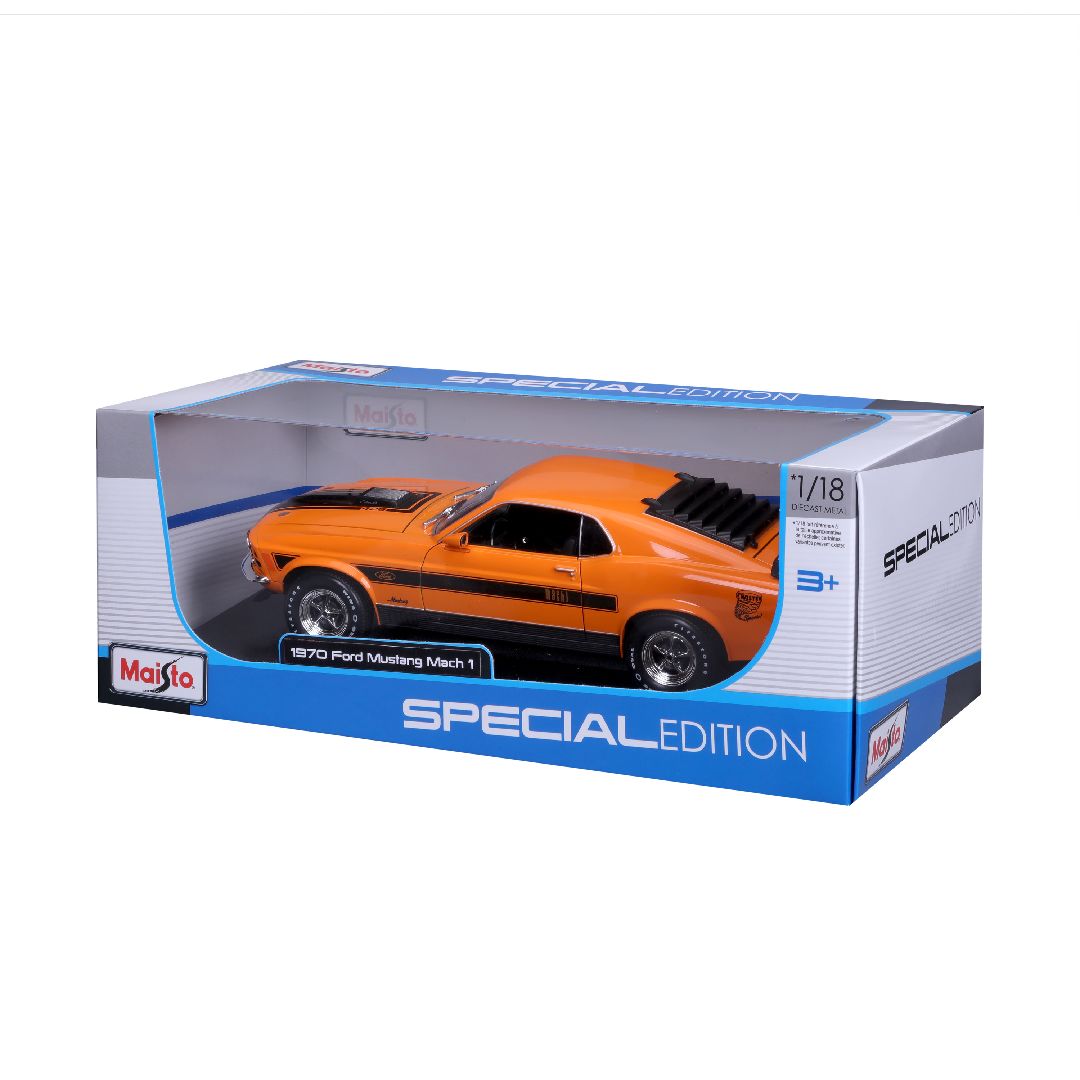 Maisto 1/18 SE 1970 Ford Mustang Mach 1 (Orange)