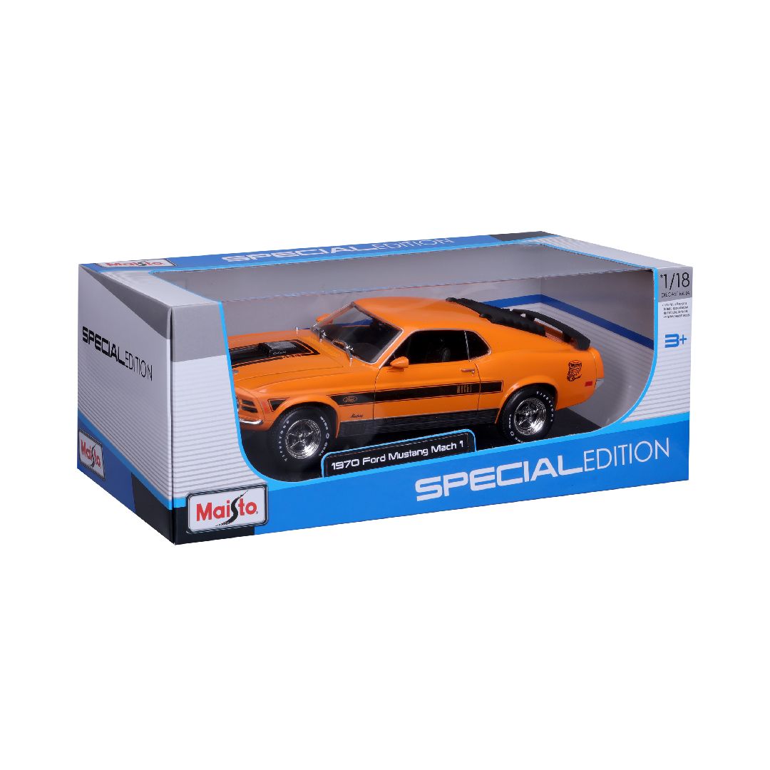 Maisto 1/18 SE 1970 Ford Mustang Mach 1 (Orange)