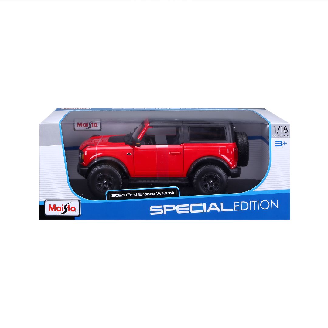 Maisto 1/18 SE 2021 Ford Bronco Wildtrak 2dr (Red)