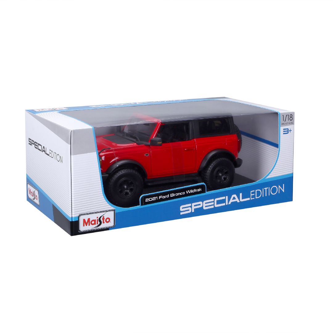 Maisto 1/18 SE 2021 Ford Bronco Wildtrak 2dr (Red)